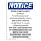 Signmission OSHA Notice Sign, 14" H, 10" W, Rigid Plastic, Petroleum Crude Oil Danger Flammable Sign, Portrait OS-NS-P-1014-V-17249 - alternate 1